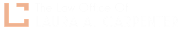 Logo for The Law Office Of Laura A. Carpenter.  An abstract L inside a C and then the office name.